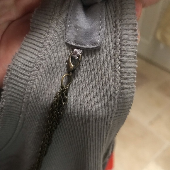 Loft Gray Ribbed Tank - Picture 9 of 9